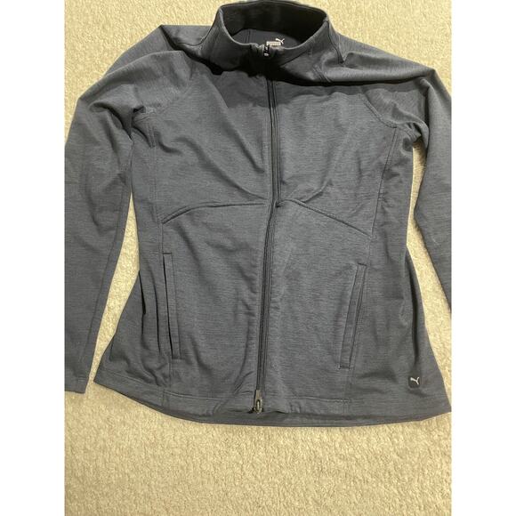 Puma athletic jacket Cloudspun full zip 599265-03 Blue women's size S MSRP $90 - Picture 1 of 10